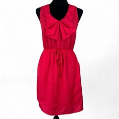 Bebop Mini Dress with Pockets Womens Junior Size L Large Solid Pink