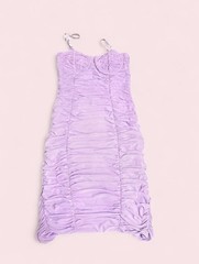 Shero Lilac ruched bodycon dress