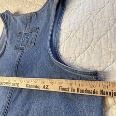 Vintage 90&rsquo;s Winnie The Pooh Tigger Denim Overall Dress Womens Large Knee Length