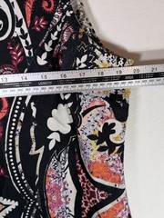 Next Geometric Patterned Bodycon Midi Dress UK 20 Multi Colour Sleeveless BNWT
