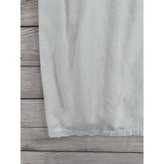 J Jill Dress Womens Small White Linen Sleeveless Hoodie Tunic Summer Casual