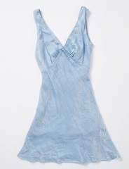 Peppermayo Exclusive Audrey Vintage Slip Mini Dress VNeck light blue 6 Fairycore