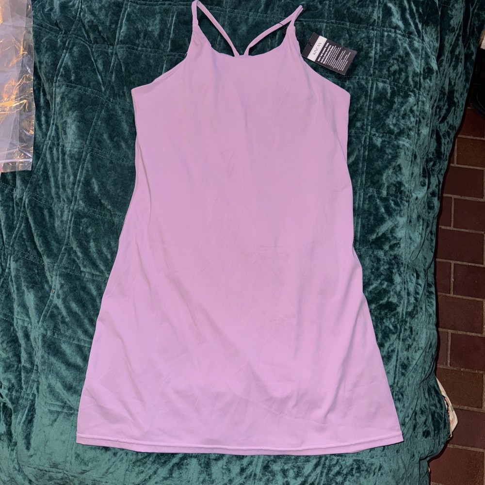 Lavender Medium Tennis Dress Activewear Mini Spagetti Strap Racer Back (10y)