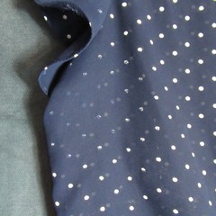 Vintage Jenny Dress Womens Size 16 Blue Polka Dot Secretary Cottagecore 80s 90s