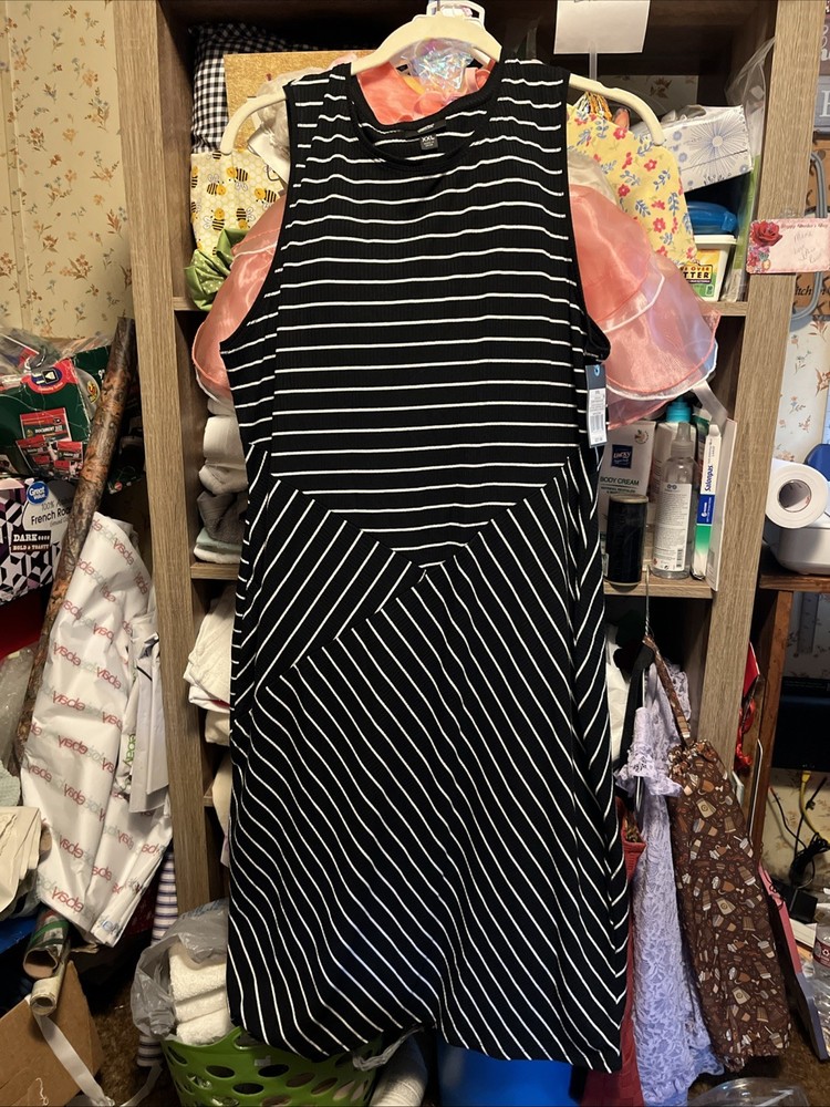 Ladies MOSSIMO Striped Pull on Dress Size 2XXL DRESS. NWT