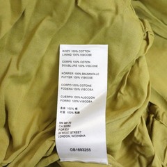 NWT Free People Sundrenched Solid Maxi Dress Medium Bitter Oil Yellow Green