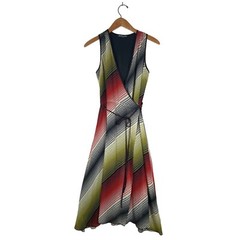 VTG Jaloux Zalu Women Size S Midi Wrap Lined Dress Mid century Modern Dot Print