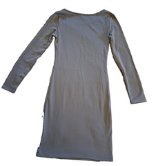 Women&rsquo;s Size S Gray Long Sleeve BodyCon 100% Cotton Dry Clean Only Dress