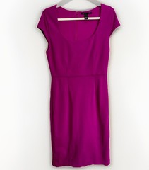 Hot Pink Victorias Secret Lined Scoop Neck Dress 12 Sexy Barbie Coquette