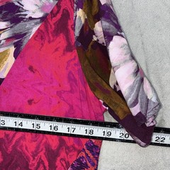 Soft Surroundings Dress Sz M Raspberry Rosaria Patchwork Boho Maxi
