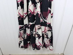 Nine West Floral Midi Dress Womens Small Pink NWT Smocked Waist Short Sleeve
