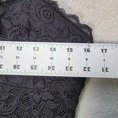 Black Floral Lace Sheer Bustier Cut Out Bodycon Sexy Dressy Womens Dress Size L