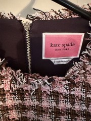 Kate Spade Enchanted Tweed Dress Size 2 bright magenta Pink. New Without Tags.