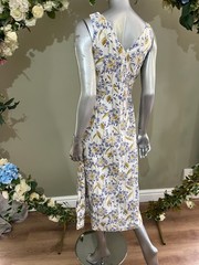 SEASALT Midi Dress Sky Beyond Agapanthus Lino Chalk UK 8 10 12 14 16 18 20 NEW