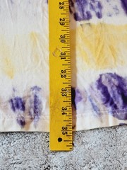 NWT Varsity Purple and Gold Strappy Knit Tie Dyed Sundress Sz L Cotton Spandex