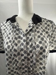 Jason Wu for Target Midi Dress Women&rsquo;s Size XL White w Black Gray Circle Pattern