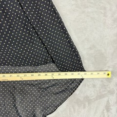 Forever 21 Dress Womens S Black High Low Polka Dot Spaghetti Strap Pleated Boho