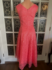 BETSEY JOHNSON Sleeveless Pink Lace Fit & Flare Summer Dress Size 4