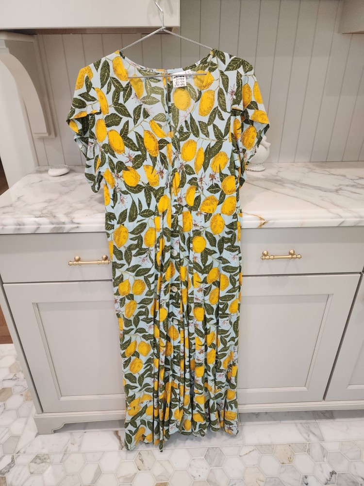 Parsley and Sage Lemon Print Dress