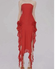 SHESEEWORLDWomen&rsquo;s Sexy Fringe Ruffle Sleevele…