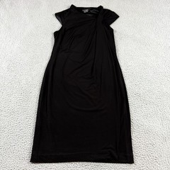 Musette Womens Cap Sleeve Pullover Knee Length Midi Dress Black Size 8