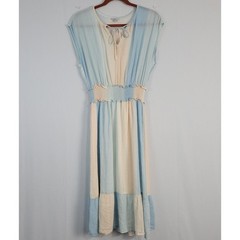 Rails Ashlyn Sunset Gradient Linen Blend Dress size S Blue Peach Boho Hippie