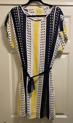 Nautica Women&rsquo;s Sleeveless Belted Multi-color Dress Size XL NWT NEW