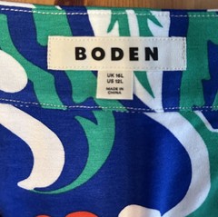 Boden A-Line Olympia Jersey Maxi Dress UK16 in Multicoloured design