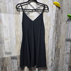 Nightfall by Torrid Black Strappy Shift Mini Dress 00 Medium Goth Punk Emo Alt