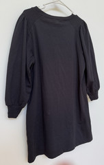 Michael Stars Veronica Puff Sleeve Shift Dress Black Size M Cotton
