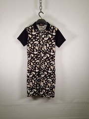 Fred Perry Amy Winehouse Paisley Polo Dress Black UK 8 Women&rsquo;s Mini Dress