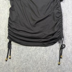 Michael Kors Stretch Adjustable Ruched Bodycon Dress Women&rsquo;s Sz XS Black NWT $98