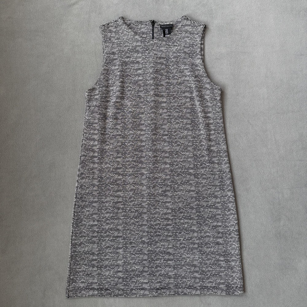 Mercer and Madison Dress Womens 8 Gray Mini Shift Sleeveless Office Cocktail