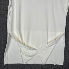 COS White Cap Sleeve Asymmetrical Hem Midi Dress EUR M