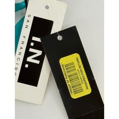 IN San Francisco Womens Handkerchief Hem Dress Aqua Teal Lime Sz 9 NEW Orig $59