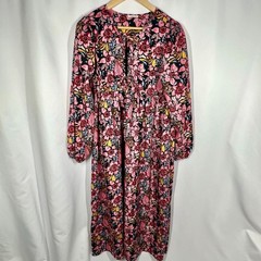 SundayUp Women’s Large Long Floral Pattern Dress Flowy Comfy Casual No Wrinkle