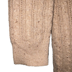 Talbots Cable Knit Button Shoulder Sweater Dress Camel Beige NWT Size Medium
