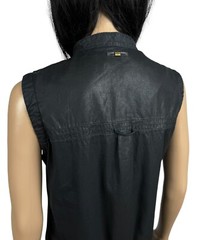 Diesel + Edun Studio Waxed Shirt Dress size S
