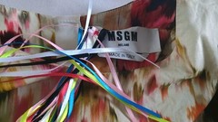 Designer MSGM Mini Dress Multicoloured UK Size 8/IT 40 BNWT Made In Italy