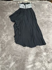 Silence + Noice Urban Outfitters Strapless High Low Black Dress Sz 0