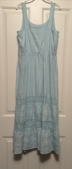 J. Jill Linen Tiered Sleeveless Mint Color Maxi Dress Size Petite Medium