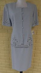 NWT ELEGANT 2 PC. SKIRT & TOP DRESS BY EMILY. SIZE 6 FULLY LINED MSRP $200