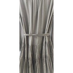 Maje Olive Green Ruffle Tiered Mini Dress Long Sleeve Belted Size 36 US 4 6