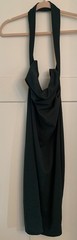 SHEIN Green Cowl Neck Halter Midi Dress XS Ruched Bodycon Cocktail Party