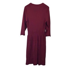 Sophie Max Ruby Red Sweater Dress XL Cotton Blend Long Sleeve