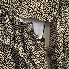 Womans Bardot Dress Black/Cream Open Back Medium