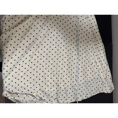 Polka Dot Smocked Babydoll Dress Ruffle Sleeve Cottagecore Flowy Size M