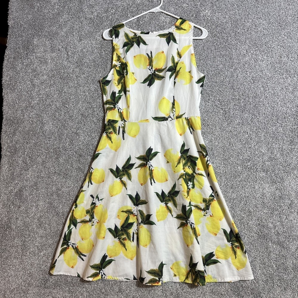 Cottagecore Sundress Size Medium Lemons Romantic Fit Flare Italian Summer Garden