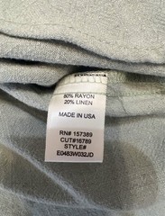 Altar&rsquo;d State Green Solid Halter Mini Dress Woven Rayon Linen Zip Back M
