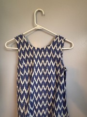 J.Crew Factory Sleeveless Bowback Shift Dress. Sz XXS.
